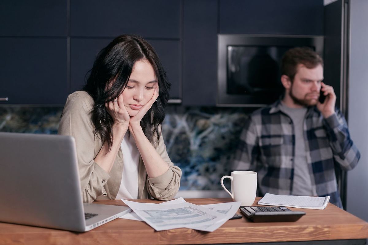 Loan Credit Repair in West Virginia — couple dealing with money stress